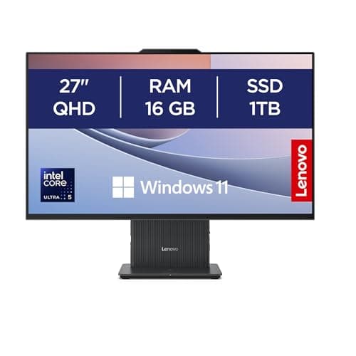 Image of Lenovo IdeaCentre AIO 3 24” All‑in‑One PC, Intel Core i5 Processor, 16GB RAM, 1TB SSD, 23.8” FHD IPS Display,Quiet Efficient Performance for Home or Office, Wireless EOS Keyboard and Mouse – Luna Grey