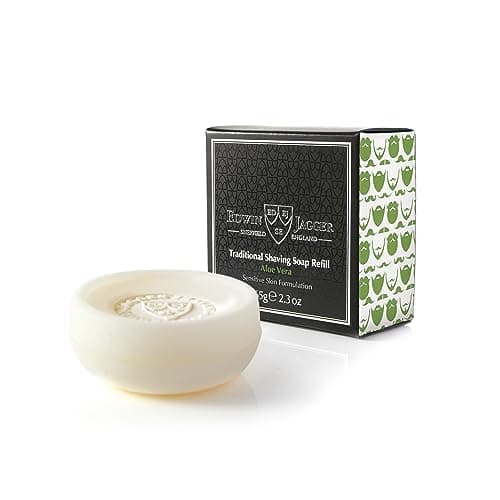 Image of Edwin Jagger SSAV Aloe Vera 99.9% Natural Traditional Shaving Soap 65g Refill