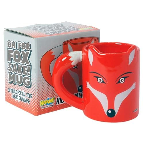 Image of for Fox Sake Mug - 3D Shaped Cup Gift Boxed Funny Comedy Present for Christmas Birthdays