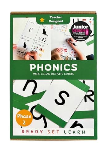 Image of First Phonics Activity Flashcards for 3-6 years (Pack 1, Phase 2 Set)