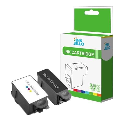 Image of InkJello Ink Cartridge For Printer, Compatible With Advent A10 AW10 AWP10 Wireless ABK10 CLR10 (Black, Tri-Colour, 2-Pack)