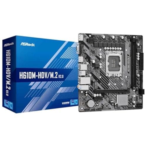 Image of Carte Mère ASRock H610M-HDV/M.2 R2.0 (Intel LGA 1700) Micro ATX