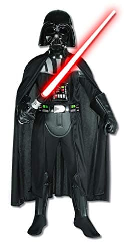 Image of Official Rubies 882014S000 Standard Childs Boys Deluxe Darth Vader Costume Star Wars Episode III Revenge Of The Sith