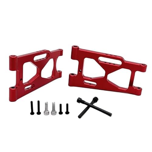 Image of XinGeeek Aluminum Rear Lower Suspension A-Arms Set for MJX Hyper Go 7303 1/17 RC Car (Red)