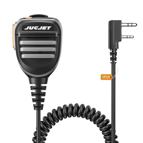Image of JUCJET Radio Shoulder Speaker Mic, Walkie Talkie Handheld Microphone with 3.5mm headset jack for BF-888s/UV3R Plus/UV5R/UV5R+Plus/UV5RA/UV5RA Plus/UV5RB/UV5RC/UV5RE(1pcs)