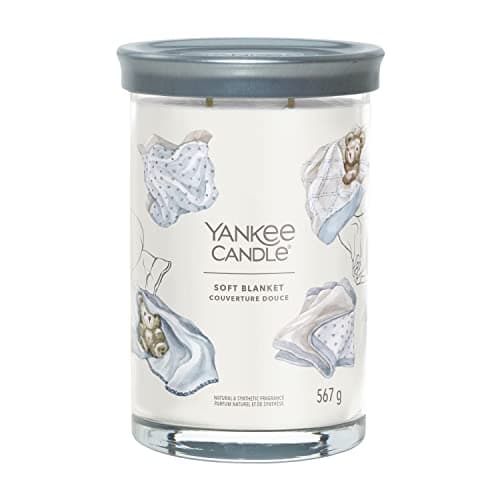 Image of Yankee Candle Signature Scented Candle Soft Blanket Large Tumbler Candle with Double Wicks Soy Wax Blend 1724359E