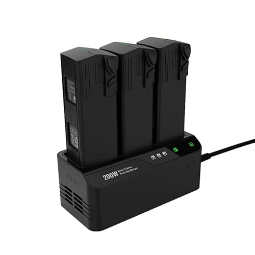 Image of LKTOP 200W Super Fast Charging Hub for DJI Mavic 3 Series Drones – Charges 3 Batteries in 1 Hour, Compatible with Mavic 3, Pro, Classic, Cine, Enterprise, Thermal Drone, and Controller