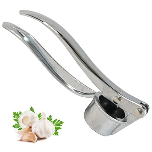 Image of Armo® Garlic Press Mincer Crusher Professional Garlic Press Garlic Chopper Metal Garlic Crusher