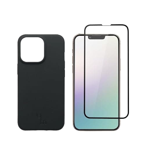 Image of caseym iPhone 13 Pro Phone Case and Screen Protector Bundle - Biodegradable Compostable Phone Protection - An Eco-Conscious Silicone-Alternative Matte Black