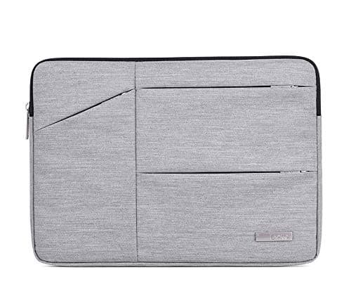 Image of Zippered 13 inch Notebook Laptop Carrying Sleeve Cover Breifcase for Microsoft Surface Pro 7 / X / 6 12.3 / HP Elite x2 G4 13/12.3 / Chuwi UBook Pro 12.3 (Gray)