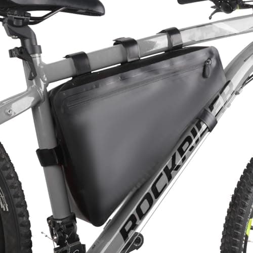 Image of VADO VLTRA Triangle Bike Full Frame Bag,40cm PVC Waterproof Cycling Bicycle Under Top Tube Handlebar Saddle Bag for MTB, 8L Large Capacity Storage Pouch for Sport Accessories Keys Phone