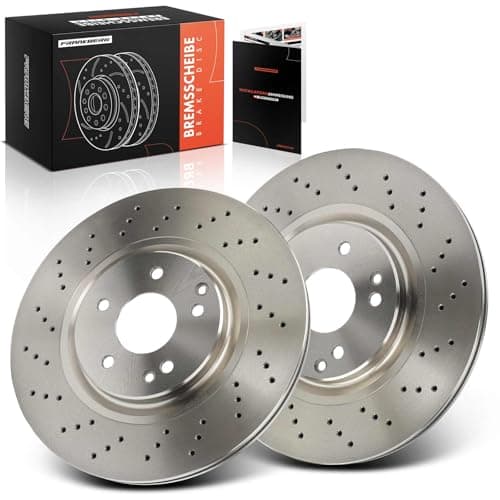 Image of Frankberg Brake Disc Set incl. 2x Discs Front Vented Ø330mm Compatible with SLK R171 C-Class T-Model S203 C-Class W203 Replace# A2034211312, 2034211312