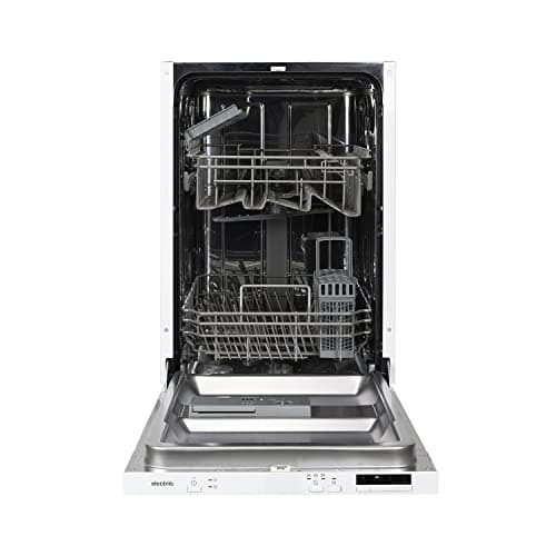Image of electriQ 10 Place Settings Slimline Fully Integrated Dishwasher - White