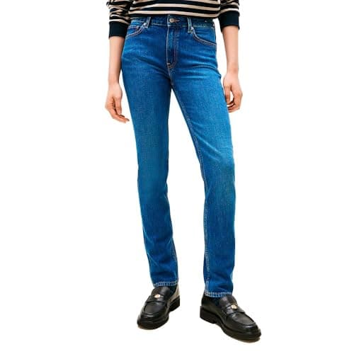 Image of Tommy Hilfiger Women's Flo Slim Fit Jeans, Blue (Flo), 34W/34L
