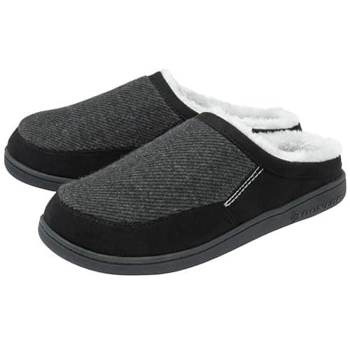 Image of DUNLOP Mens Mule Slippers – Black – UK 7