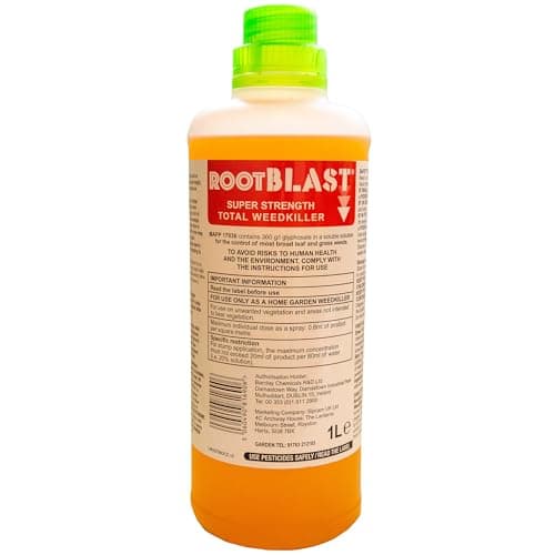 Image of Rootblast | Super Strength Concentrated Total Weed Killer - Glyphosate for Effective Weed Control - Kills Weeds down to the their roots (1 x 1L), Packaging May Vary