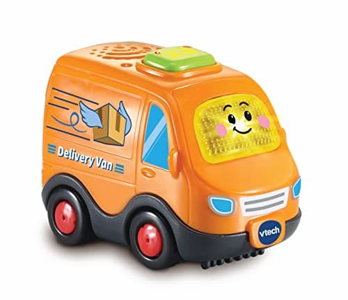 Image of VTech Toot-Toot Drivers Delivery Van - Interactive Toddlers Toy for Pretend Play with Lights and Sounds - Suitable for Boys & Girls 12 Months, 2, 3, 4 plus Years, English Version