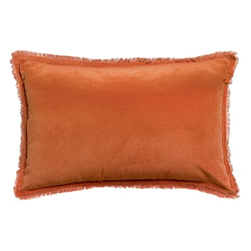 Image of Vivaraise ~ Fara plain cotton cushion Amber 40x65