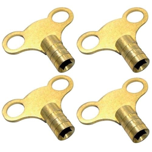 Image of fiXte® Radiator Plumbing Bleed Bleeding Key Keys Solid Brass Vent Venting Air Valve