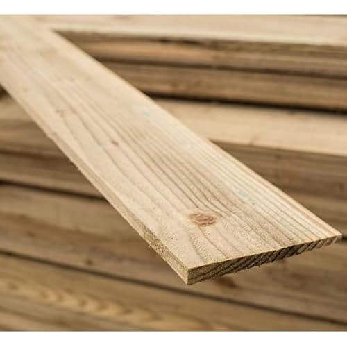 Image of Pressure Treated Tanatone Brown 6ft Feather Edge Boards (125mm x 11mm x 1.83m) 6ft - Garden Fencing Feather Edge Boards - Heavy Duty Close Boards (150)