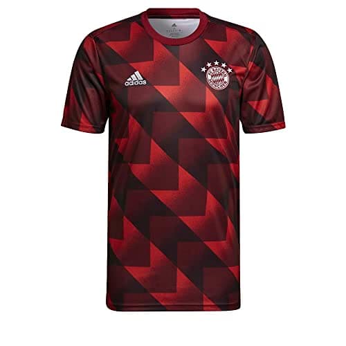 Image of adidas FC Bayern Pre-Match Jersey Men's, Fcb True Red / Team Colleg Burgundy / Bl, S