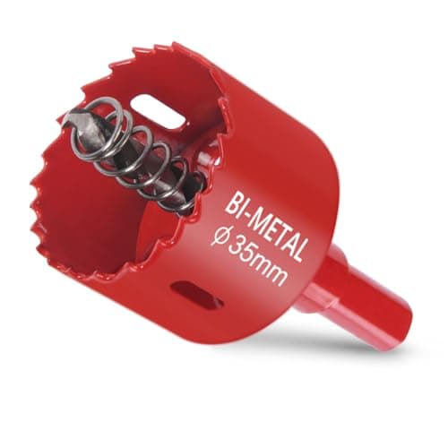 Image of Flintronic Bi-Metal Hole Saw, 35mm Hole Saws Cutter, Smooth Fast Cutting metal Hole Cutter, HSS Bi-Metal Drill Bit for Wood, Plastic, Plywood, Drywall, Fiberglass, PVC Board