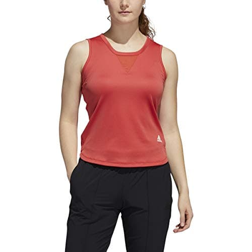 Image of adidas Women's Heat.RDY 3-Stripes Tank Top Shirt, Glory Red, X-Small