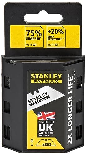 Image of Stanley Fatmax 4-11-700 Knife Blade, Silver, Set of 50 Piece