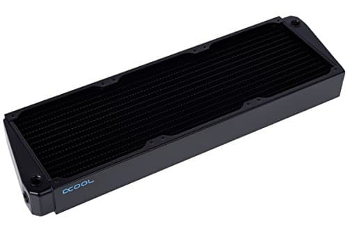 Image of Alphacool NexXxoS XT45 Full Copper Flow Universal Radiator Fan Refoidisseurs and Radiator Universal, heaters, 14 cm, Black Steel, Brass, Copper, 144 mm)