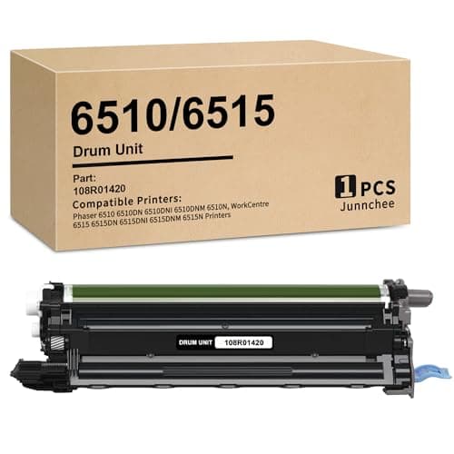 Image of 6510 6515 Black Drum Unit 108R01420 Drum Cartridge Replacement for Xerox Phaser 6510 WorkCentre 6515 Printers (1-Pack)