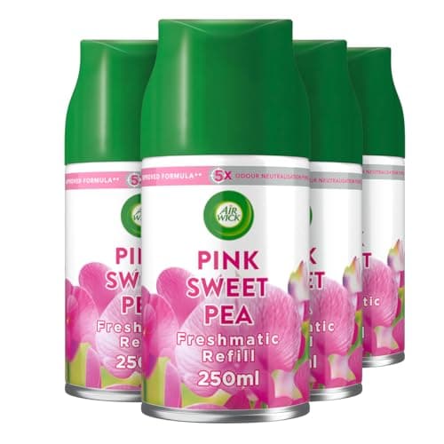 Image of Air Wick Essential Oils Pink Sweet Pea Freshmatic Max Single Refill, 250 ml