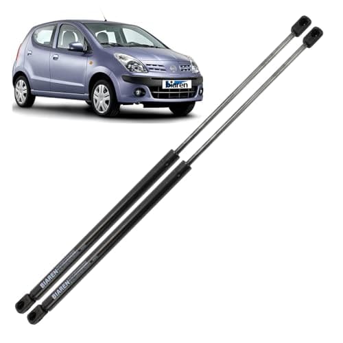 Image of BIAREN 2x Rear Tailgate Boot Gas Struts For Nissan Pixo Suzuki Alto 2009 Onwards Lift Support System 340 (N) 375 MM 81850M68K00