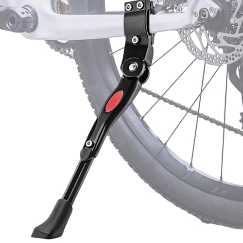 Image of FXJHS Bike Kickstand for Trek Domane AL 2 Disc 2022, Adjustable Kickstand Foot Side Stand Support, Aluminum Rear Side Bicycle Stand for Bike with Non-Slip Rubber Foot,A