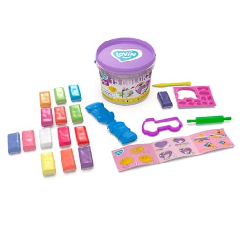 Image of Magic Creatures ТМ Lovin Modeling Set with air Light Clay, Premium Air Dry Clay for Sculpting - Colorful Modelling Clay Kit - Ideal Air Dry Clay for Kids - Magic Clay