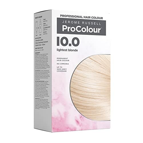 Image of Jerome Russell ProColour Lightest Blonde 10.0 Permanent Hair Colour – Ammonia Free Hair Dye for Full Grey Coverage, Shine & Colour Retention with Brazil Nut Oil