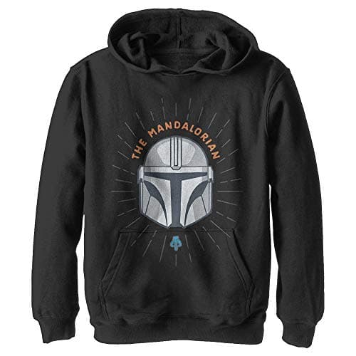Image of STAR WARS Boys' Simple Shield Hooded Sweatshirt, Black, XL