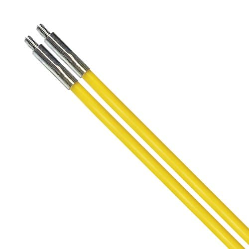 Image of C.K MightyRods Pro 2 Pack 1m Cable Rods Set, 6mm Ø, 100% Splinter Proof Flexible Electric Wire Puller, Cable Installation Access Fishing Tool, Electrical Fish Tape, Electricians Tools, CK T5430