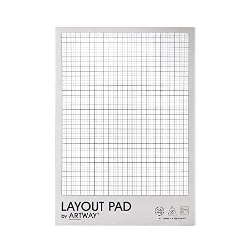Image of Artway - A3 Layout Pad - 60gsm - Acid-Free, Bleed-Resistant Paper - With Layout Grid - 35 Sheets