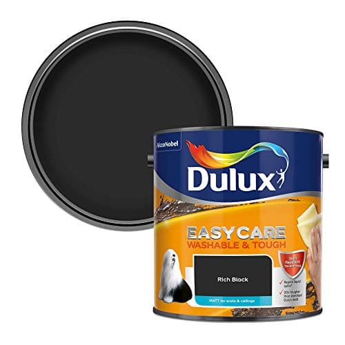 Image of Dulux Easycare Washable and Tough Matt, Rich Black, 2.5 l (Pack of 1)