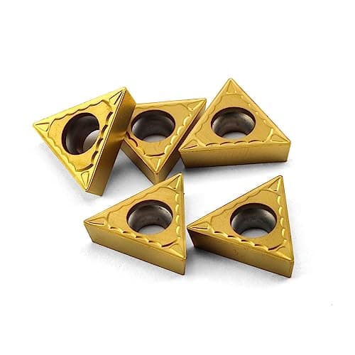 Image of OSCARBIDE Carbide Turning Inserts TCMT16T304(TCMT32.51),TCMT Insert CNC Lathe Inserts for Lathe Turning Tool Holder Replacement Insert, 5 Pieces