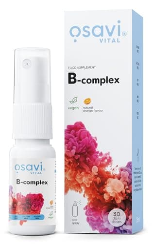 Image of Osavi B–Complex – 25 ml Oral Spray | Fast–Absorbing B Vitamins for Energy, Nervous System & Immune Support | Orange Flavor | Clean Label | Vegan–Friendly