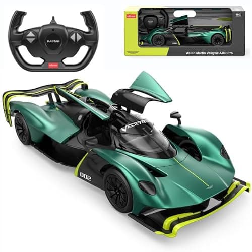 Image of Aston Martin Valkyrie AMR Pro Remote Control Car Toy, 1:14 Scale, Officially Licensed, Dark Green – Perfect On-Road RC Car for Boys and Girls