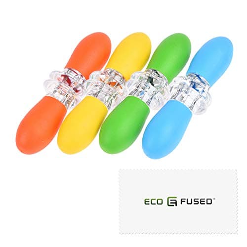 Image of ECO-FUSED Corn Holders - 4 Pairs (Orange/Yellow/Blue/Green) - Corn on the Cob Skewers - Large Handle Pin Grips - Interlocking Design - Great for Home Cooking, BBQ, Picnics, Camping and Parties