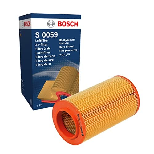 Image of Bosch S0059 Car Air Filter - Separates Particles from the Air Intake - Moisture-resistant plus High Tensile Strength