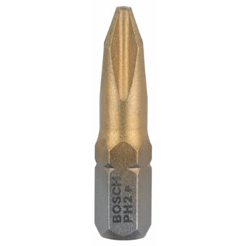 Image of Bosch 2607001546 25mm Max Grip Phillips Screwdriver Bits (Pack of 3)