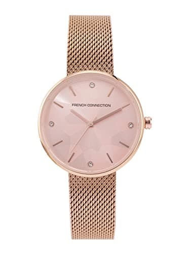 Image of French Connection Analog Watch for Women -FCN00015B, Rose Gold
