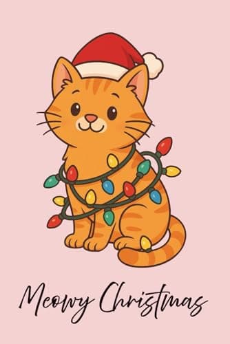 Image of Meowy Christmas: Cute Holiday Cat Notebook: A purrfect Christmas-themed notebook for cat lovers — ideal for journaling, gift-giving, or stocking stuffers!
