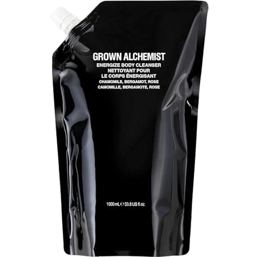 Image of Grown Alchemist Energize Body Cleanser, Chamomile, Bergamot, Rose - Organic Body Wash, Sensitive Exfoliating, Moisturising - Natural Bathing Cleansers, Luxury Antioxidant Shower Gels