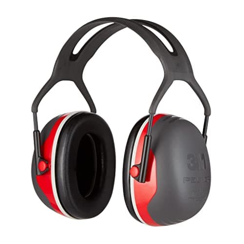 Image of 3M Peltor Premium Plus Earmuffs X3A with Headband, Black/Red, 95 - 110 dB