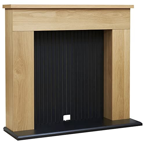 Image of Adam Innsbruck Stove Fireplace in Oak & Black, 45 Inch